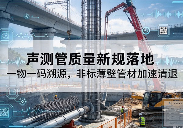 泗县声测管质量新规落地，一物一码溯源，非标薄壁管材加速清退
